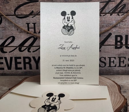 Invitatie MICKEY SILUETTE [8]