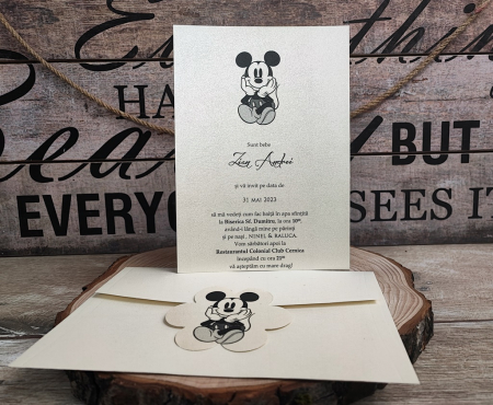 Invitatie MICKEY SILUETTE [7]