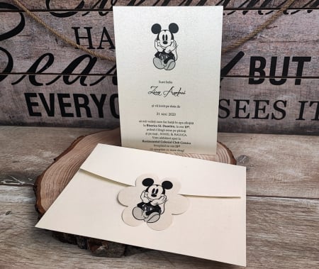 Invitatie MICKEY SILUETTE [3]