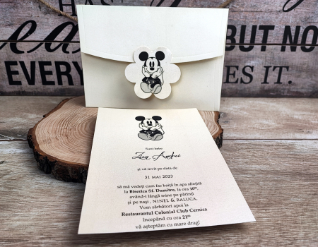 Invitatie MICKEY SILUETTE [2]