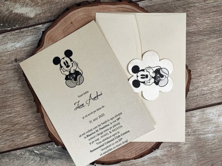 Invitatie MICKEY SILUETTE [5]