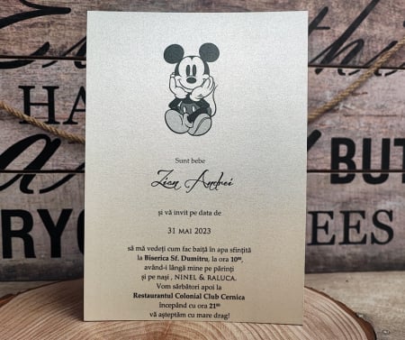 Invitatie MICKEY SILUETTE [6]