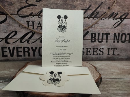 Invitatie MICKEY SILUETTE [9]