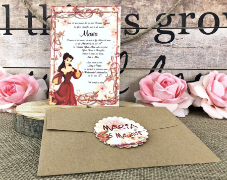 BOTEZ - Invitatii petrecere copii -  Micuta Printesa