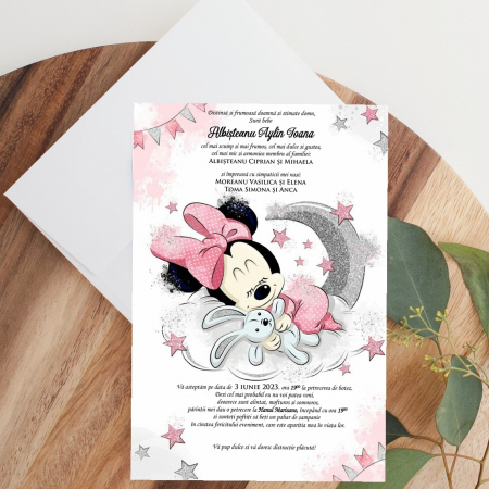 Invitatie Minnie Sleeping