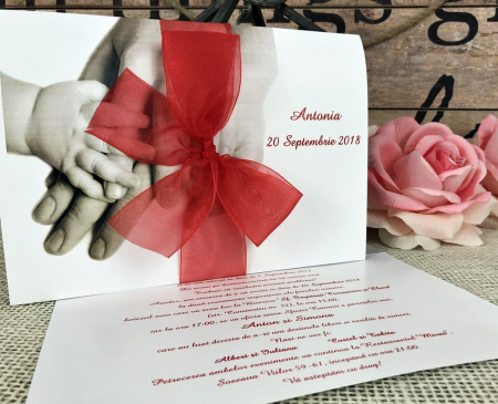 Invitatie NB cu fundita ROSIE [1]