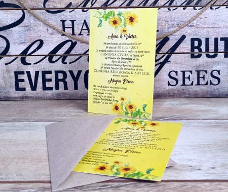 Invitatie nunta - Floarea Soarelui [1]