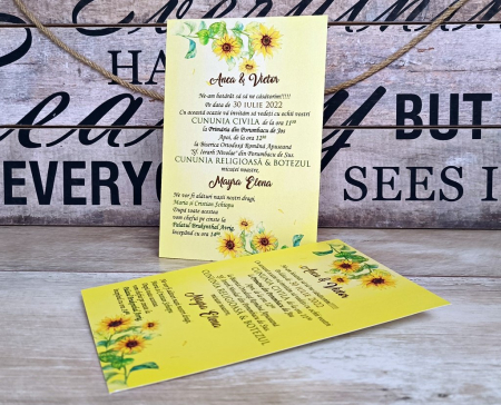 Invitatie nunta - Floarea Soarelui [2]