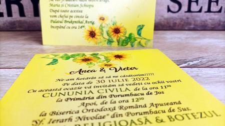 Invitatie nunta - Floarea Soarelui [3]