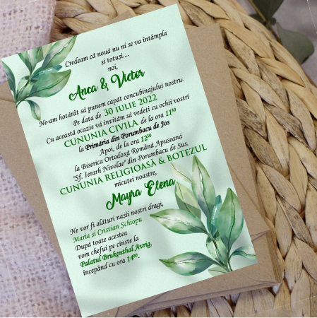 INVITATII NUNTA - Invitatie nunta - Poveste de Vara