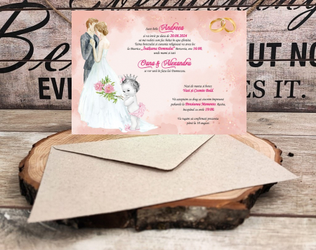 BOTEZ - Invitatie Nunta si Botez PM102