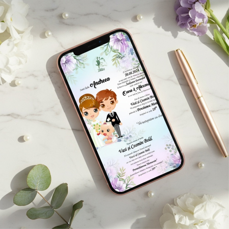 Invitatie nunta si botez PM180 [6]