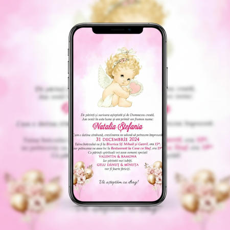 Invitatie papirus ANGEL [4]