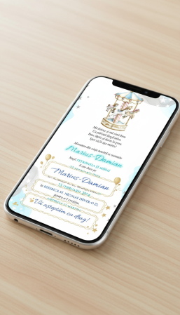 Invitatie papirus CARUSEL [3]