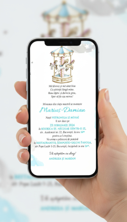 Invitatie papirus CARUSEL [7]