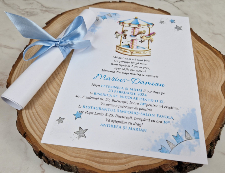 Invitatie papirus CARUSEL [5]