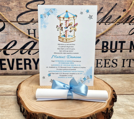 Invitatie papirus CARUSEL [2]
