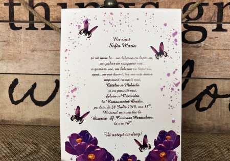 Invitatie - Papirus Fluturi [1]