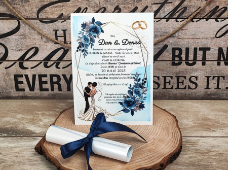 Invitatie papirus Royal Wedding [2]