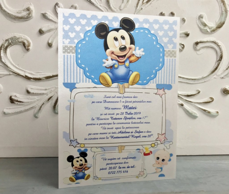 Invitatie papirus MICKEY MOUSE [2]