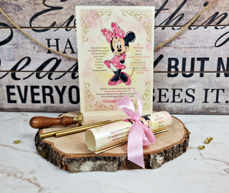 Invitatie papirus Minnie (PM157) [2]