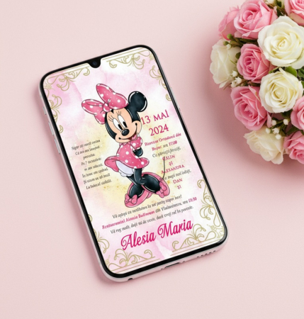 Invitatie papirus Minnie (PM157) [8]