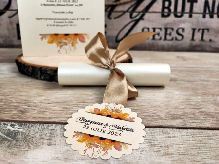 Invitatie papirus Sunflower [1]