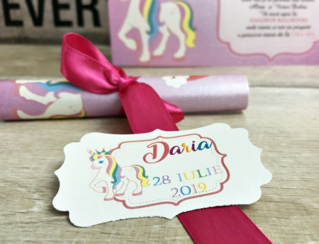Invitatie papirus UNICORN [3]