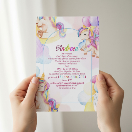 Invitatie papirus UNICORN PM146 [2]