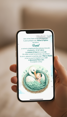 Invitatie papirus A VENIT BARZA (PM225) [2]