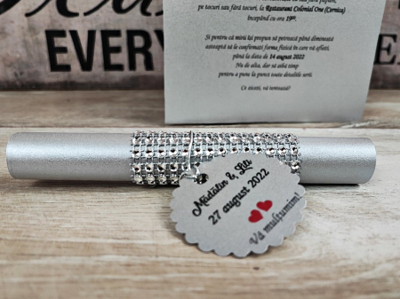 Invitatie pergament - Silver Style [6]