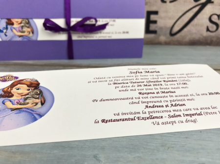 Invitatie Printesa Sofia (coperta mov) [3]