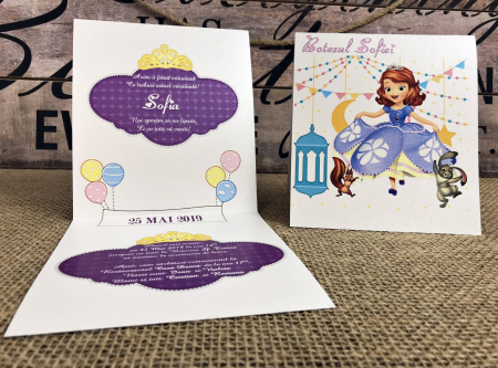 invitatie - Printesa SOFIA (model sidefat) [1]