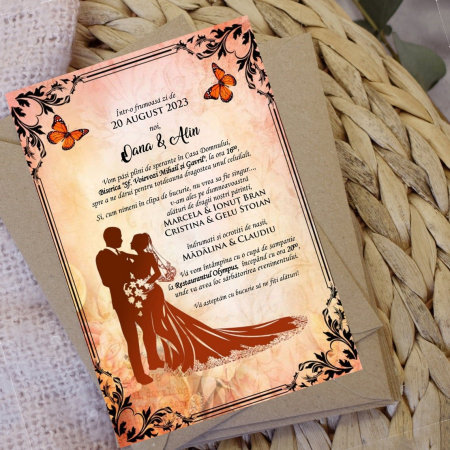 INVITATII NUNTA - Invitatie Shabby Chic Wedding