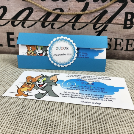 BOTEZ - Invitatii botez Tom & Jerry