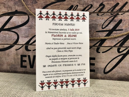 Invitatie TRADITIONALA (model craft) [1]