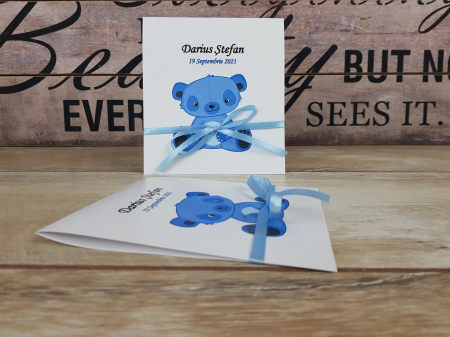 INVITATII BOTEZ - Invitatie Ursulet