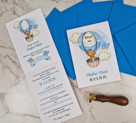 Invitatie - URSULET IN BALON [4]