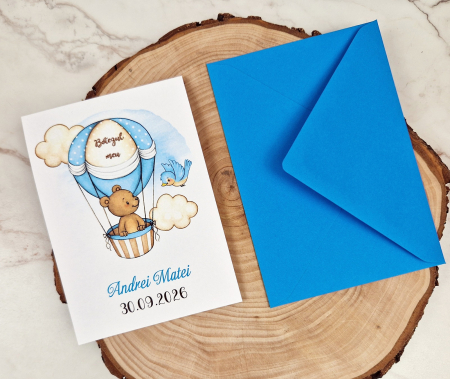 Invitatie - URSULET IN BALON