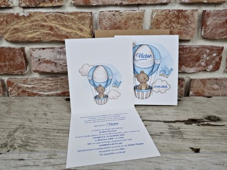 Invitatie - URSULET IN BALON [2]