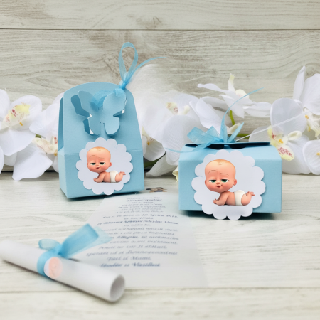 BOTEZ - Invitatie vesela cu BABY BOSS