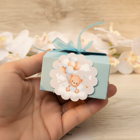 Invitatie BOTEZ Ursulet cu baloane [2]