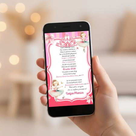 Invitatii aniversare copii - Printesa Noastra [3]