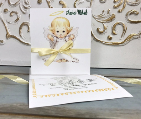 Invitatii Baby Angel