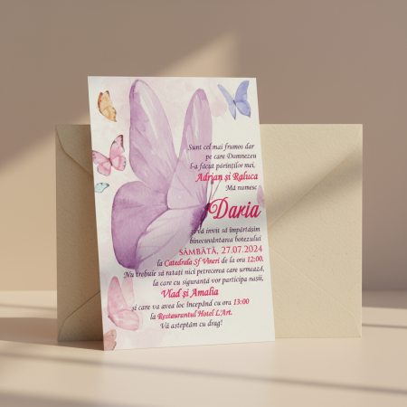 Invitatii botez Fluturi PM226 [7]