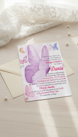 Invitatii botez Fluturi PM226 [8]