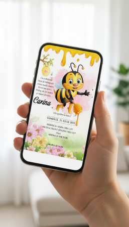 Invitatii botez papirus ALBINUTA PM219 [1]