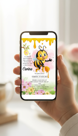 Invitatii botez papirus ALBINUTA PM219 [4]