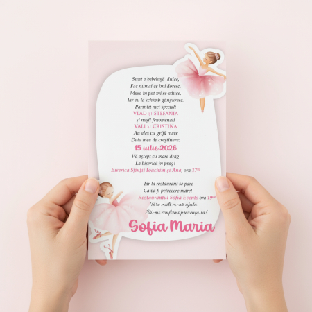 Invitatii botez BALERINA (PLIC) [2]