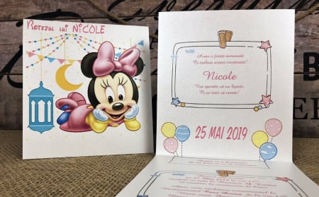 Invitatii Minnie Baby (model sidefat) [5]